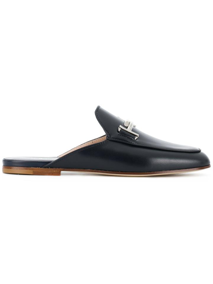 Tod's Double T Mules - Blue