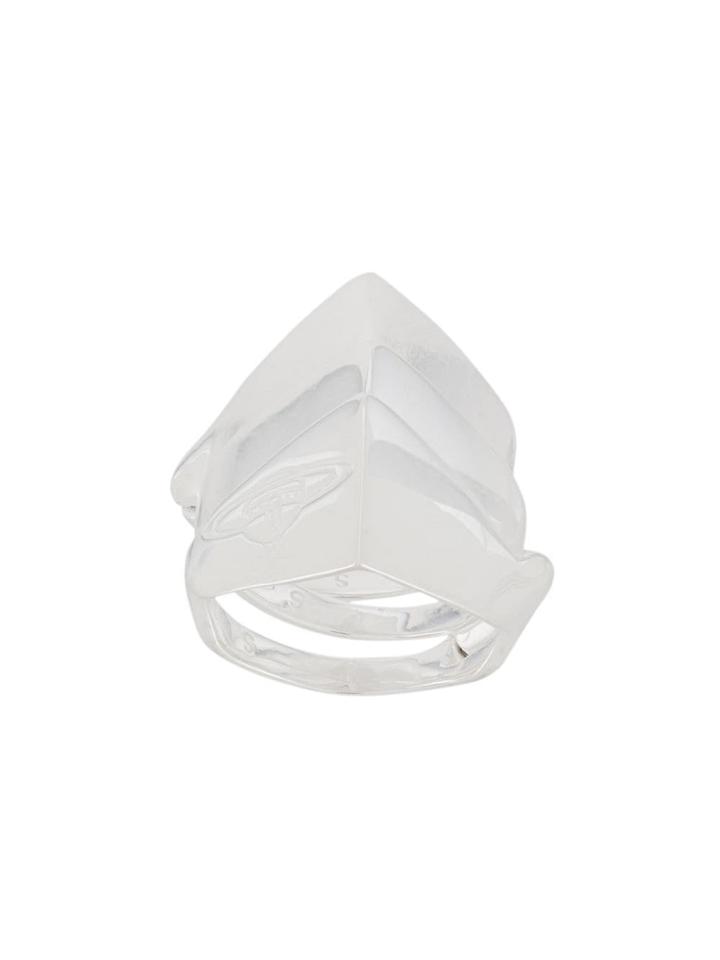 Vivienne Westwood Orb Armour Ring - Silver
