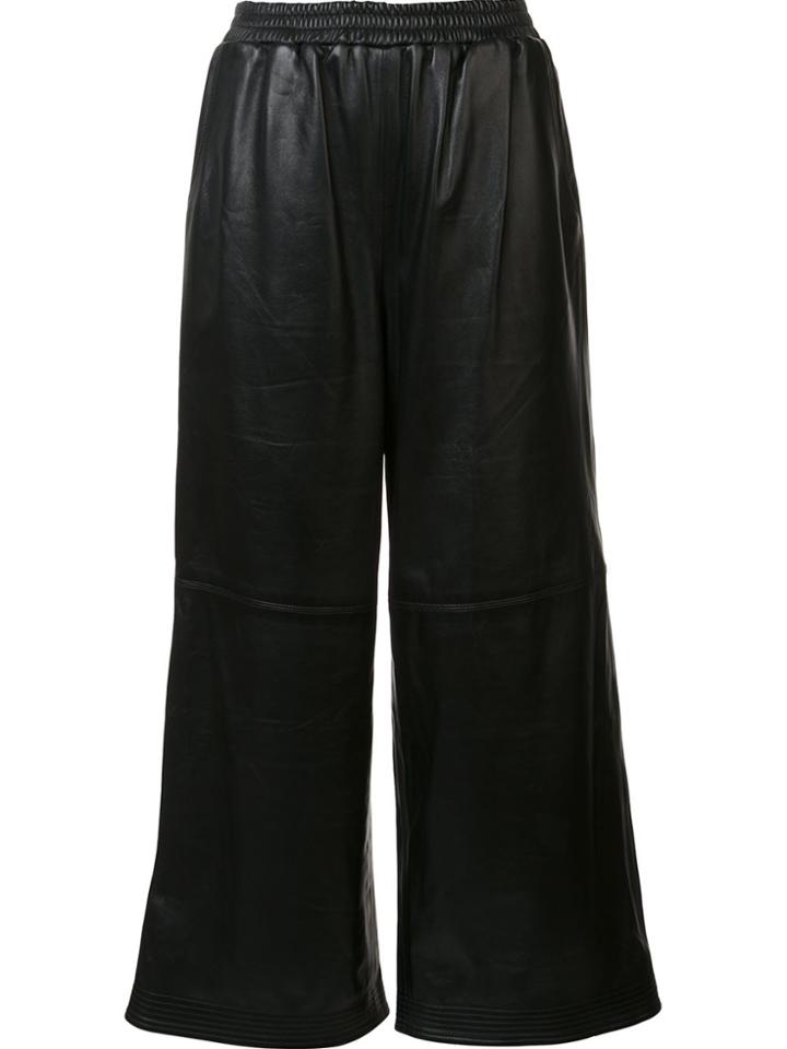 Tome Leather Karate Pants - Black