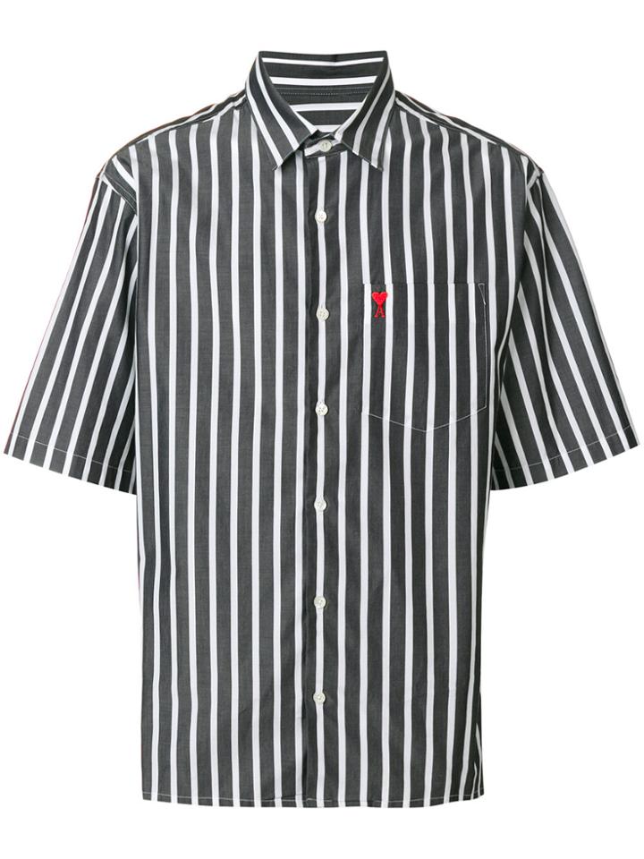 Ami Alexandre Mattiussi Striped Shirt - Black
