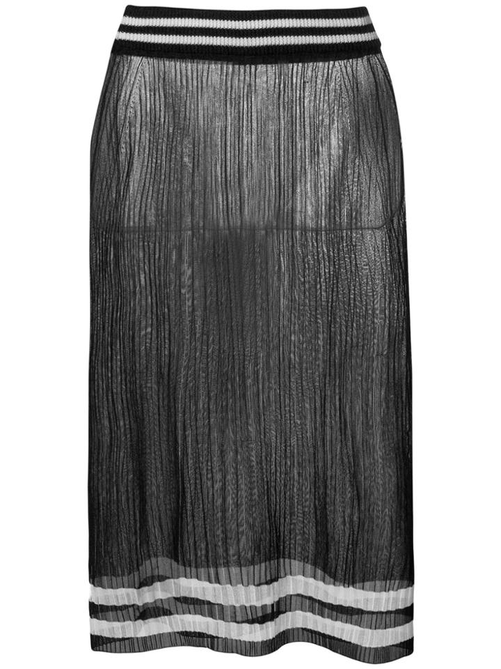 Maison Margiela Banded Sheer Basket Skirt - Black