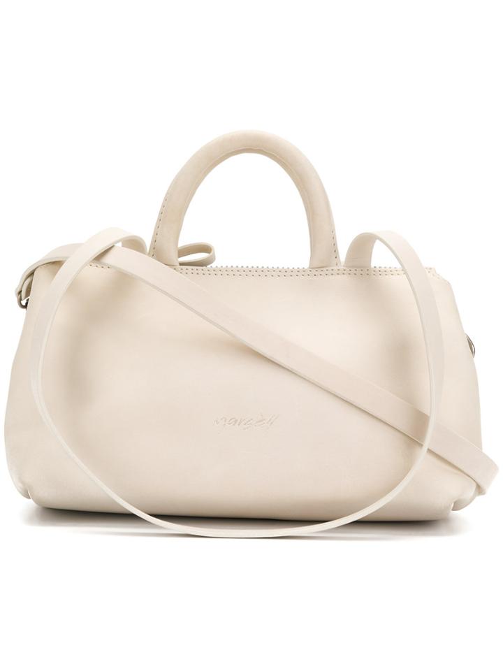 Marsèll Brand Embossed Shoulder Bag - Nude & Neutrals