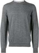 Brunello Cucinelli Plain Sweatshirt, Men's, Size: 52, Grey, Cashmere/virgin Wool