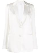 Helmut Lang Single-breasted Fitted Blazer - White
