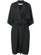 Isabel Benenato Oversized Trench Coat - Black