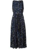 Proenza Schouler Printed Sleeveless Dress, Women's, Size: 6, Black, Silk