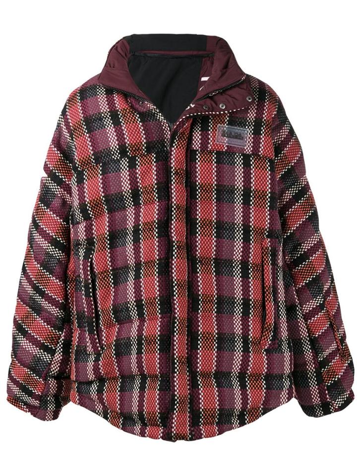 Napa By Martine Rose Woven Style Padded Coat - Purple