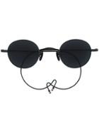 Round Frame Sunglasses - Unisex - Titanium - One Size, Black, Titanium, Thom Browne