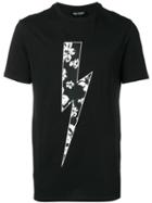 Neil Barrett Floral Bolt T-shirt - Black