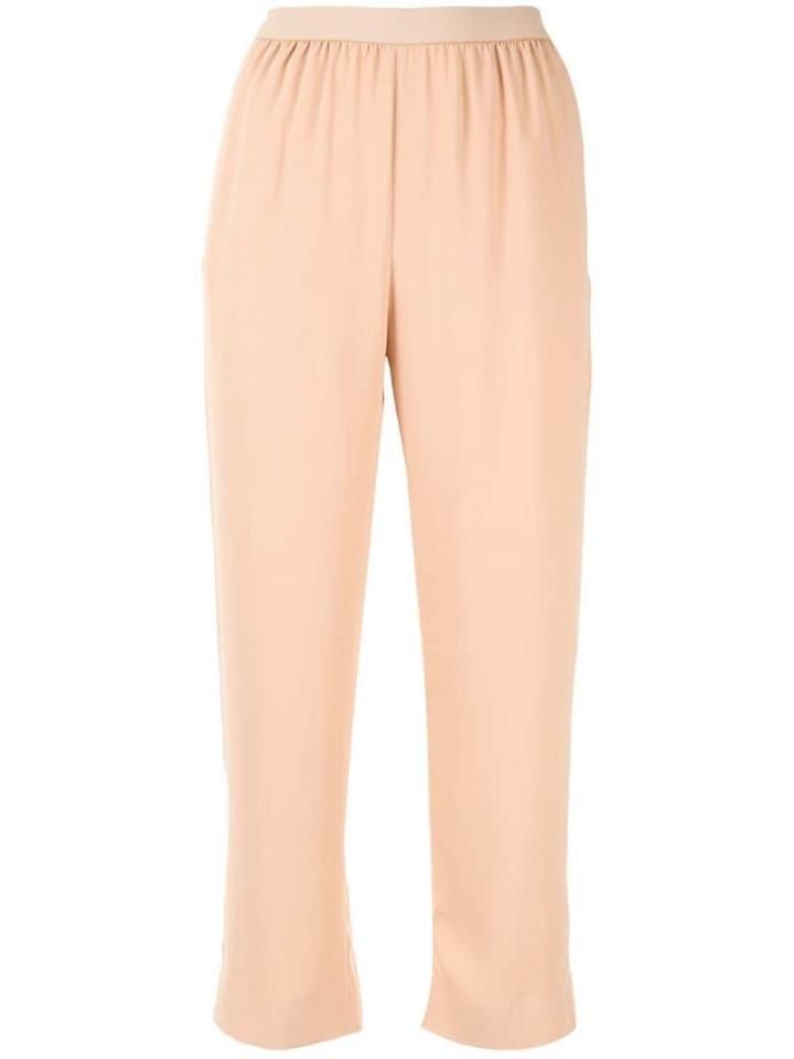 Mm6 Maison Margiela Straight Cropped Trousers - Neutrals