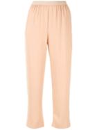 Mm6 Maison Margiela Straight Cropped Trousers - Neutrals