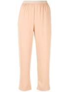 Mm6 Maison Margiela Straight Cropped Trousers - Neutrals