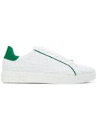 Versace Contrast Trim Sneakers - White