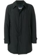 Herno Layered Buttoned Coat - Black