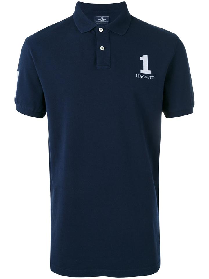 Hackett - Classic Polo Top - Men - Cotton/spandex/elastane - M, Blue, Cotton/spandex/elastane