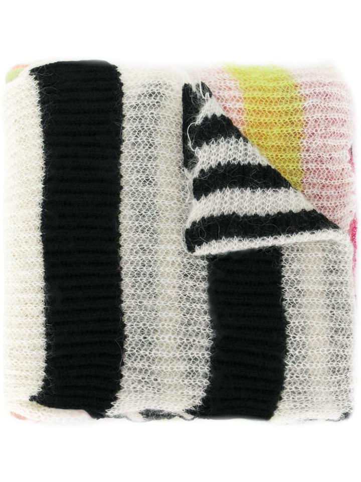 Mcq Alexander Mcqueen Striped Scarf - Multicolour