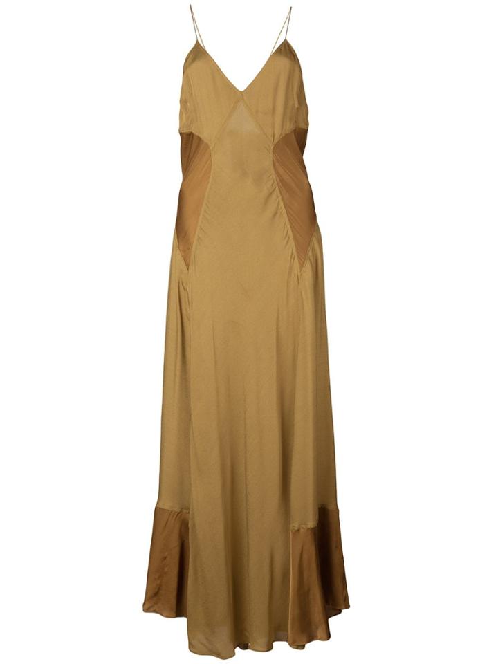 Proenza Schouler White Label Georgette Slip Dress - Brown