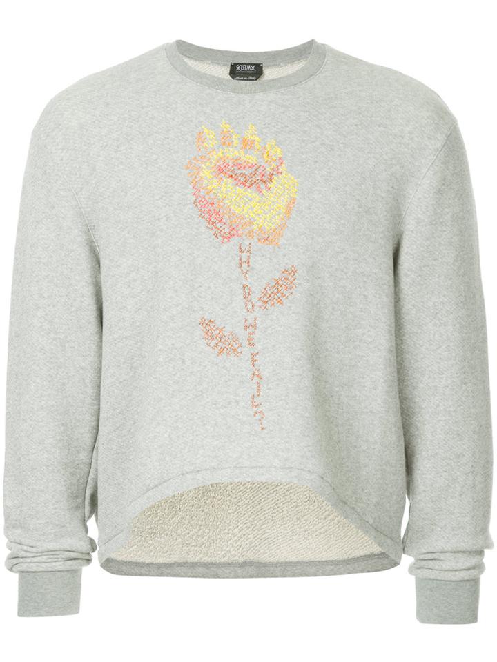 Selfmade By Gianfranco Villegas Embroidered Sweatshirt - Grey