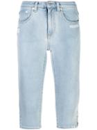 Off-white Skinny Cropped Jeans - Blue
