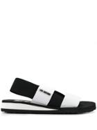Love Moschino Double-strap Slip-on Sandals - Black