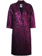Baum Und Pferdgarten Floral Print Single-breasted Coat - Black