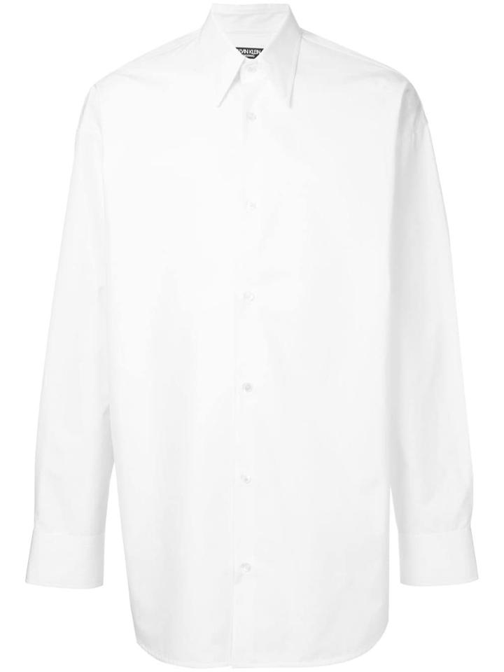 Calvin Klein 205w39nyc Long-sleeve Fitted Shirt - White
