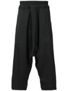 Lost & Found Ria Dunn Dropped Crotch Cropped Trousers - Black