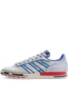 Adidas Metallic Silver X Raf Stan Smith Printed Leather Sneakers