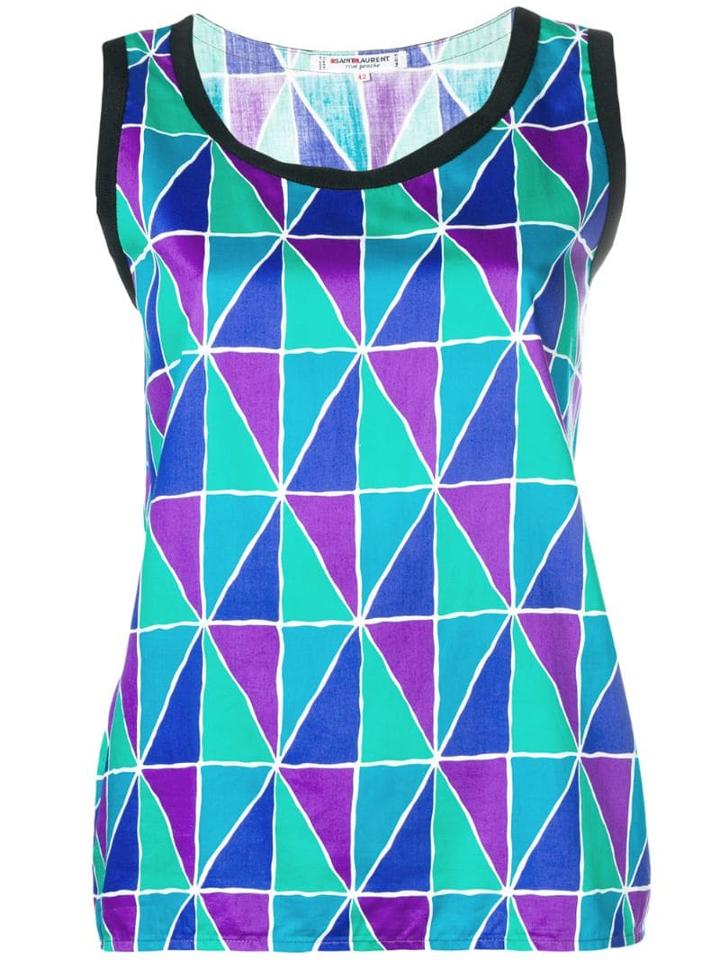 Yves Saint Laurent Pre-owned Geometric Print Tank Top - Multicolour