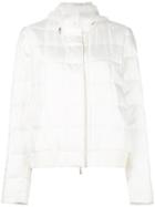 Moncler Gamme Rouge Padded Hooded Jacket, Women's, Size: 2, White, Feather Down/silk/polyamide/polyester