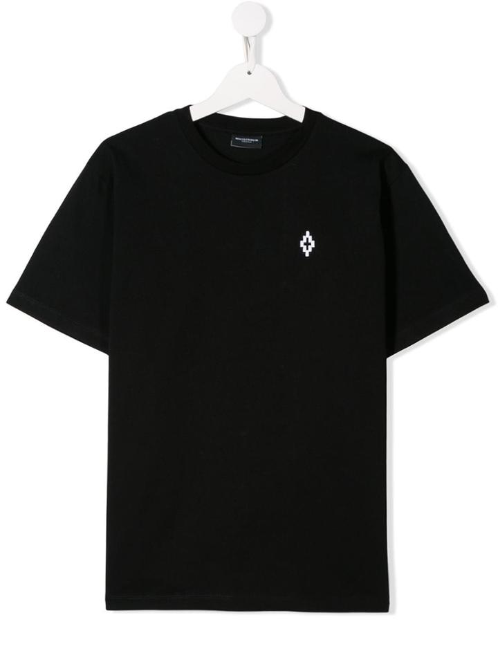 Marcelo Burlon County Of Milan Kids Teen Logo Embroidered T-shirt -