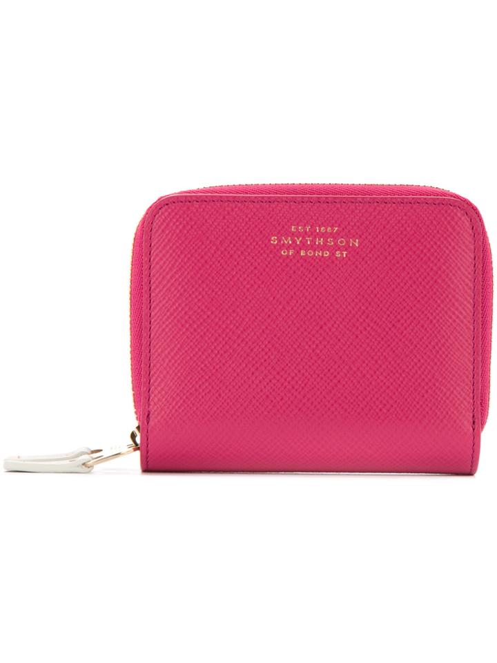 Smythson Double Zip Wallet - Red