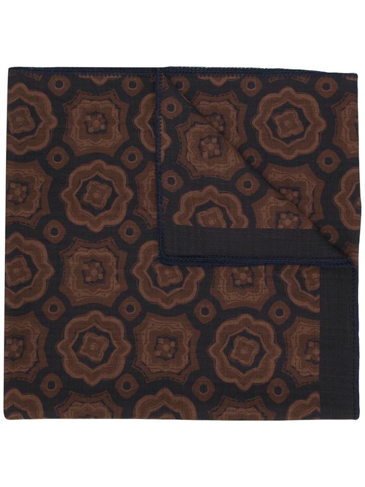 Lardini Geometric Print Scarf - Blue