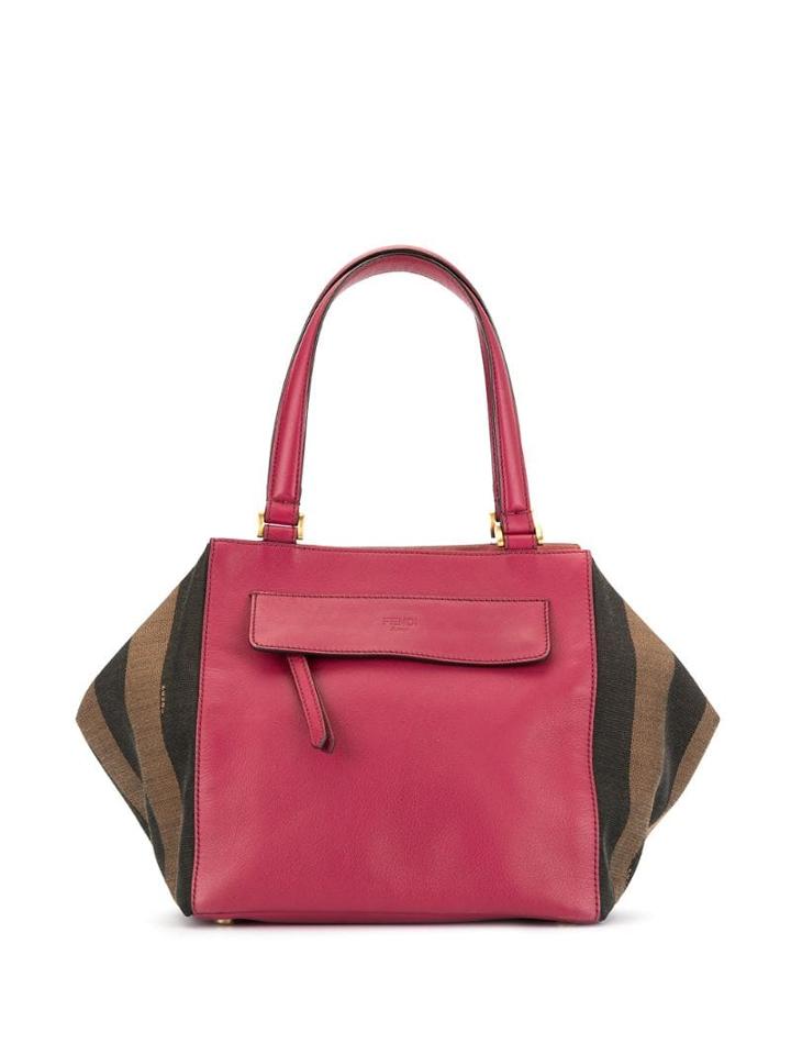 Fendi Pre-owned Pequin Trapeze Tote - Pink