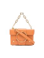 Yuzefi Terracotta Asher Leather Box Bag - Yellow & Orange