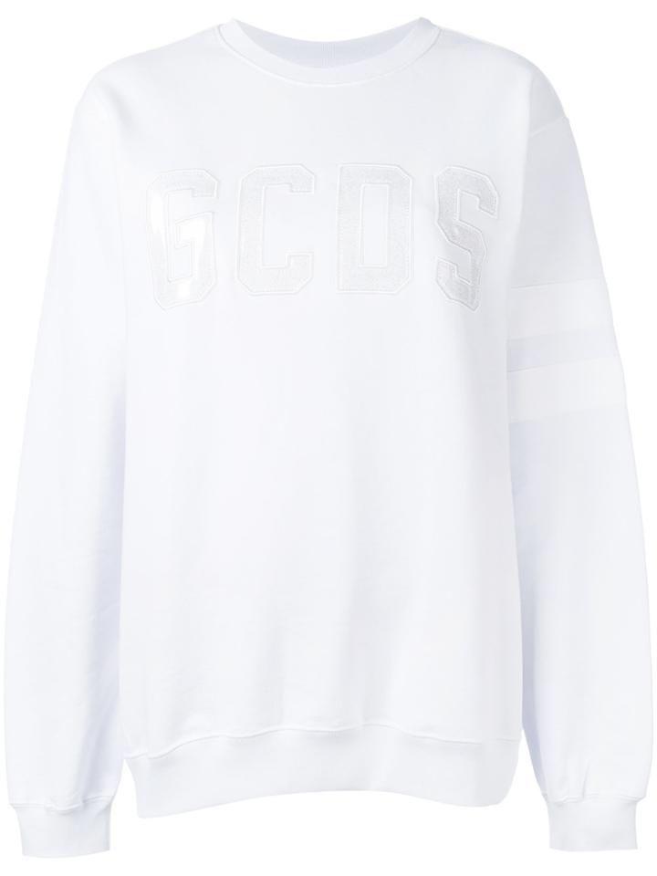 Gcds Branded Sweatshirt - White