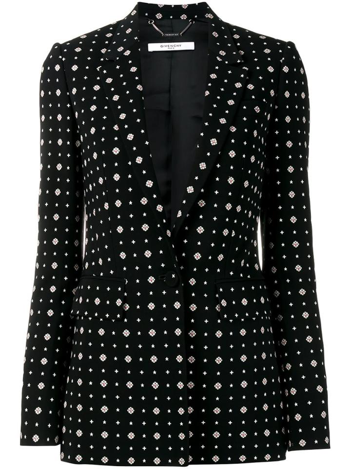 Givenchy Printed Blazer - Black