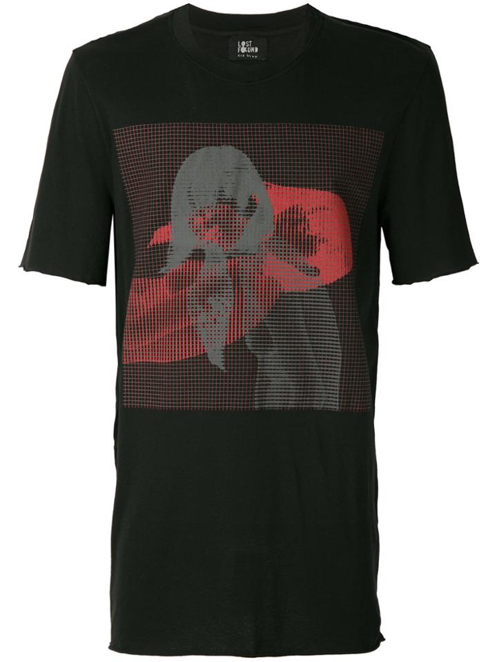Lost & Found Ria Dunn Hidden Pocket Print T-shirt - Black