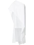 Wanda Nylon - One-shoulder Dress - Women - Cotton - 40, White, Cotton