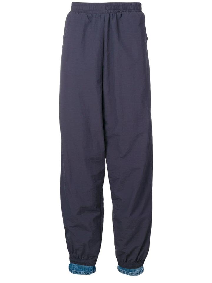 Y / Project Denim Cuff Track Pants - Blue