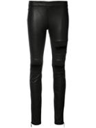 Thomas Wylde Vinona Trousers, Women's, Size: Medium, Black, Rayon/cotton/polyurethane/lamb Nubuck Leather
