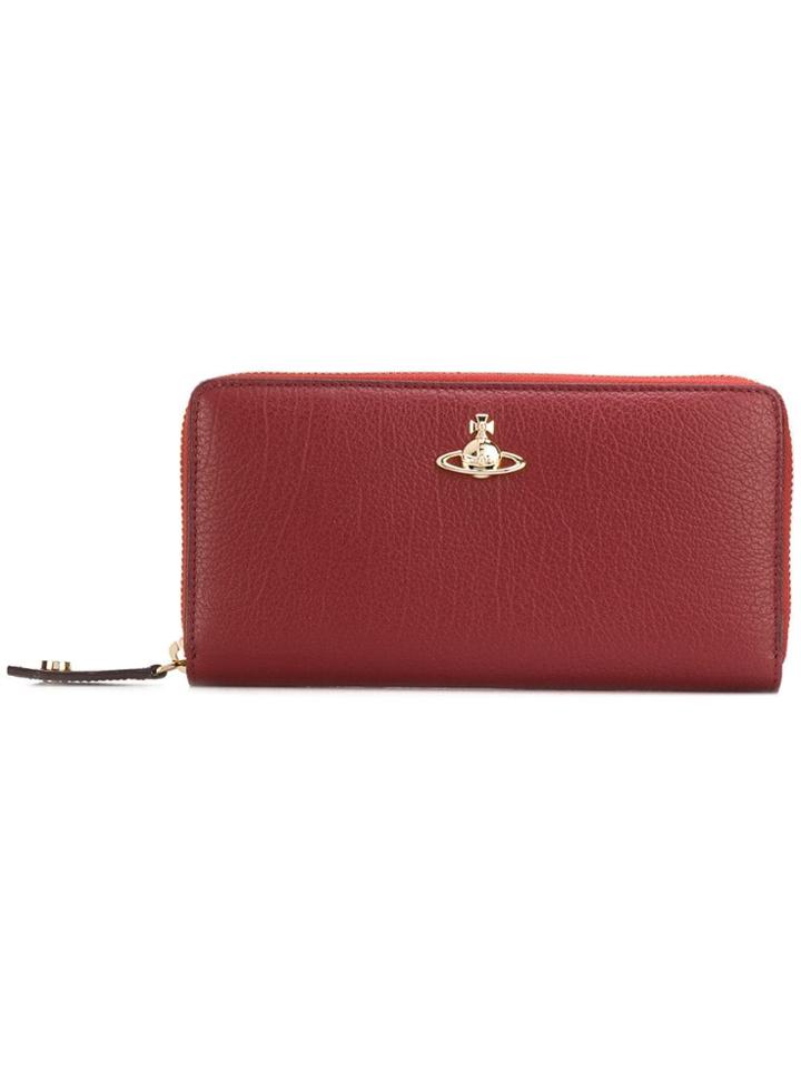 Vivienne Westwood Zip Around Logo Wallet - Red