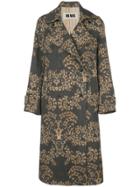 Uma Wang Bleached Print Coat - Blue