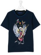 Zadig & Voltaire Kids Teen Skeleton Print T-shirt - Blue