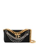 Tom Ford Small Palmelatto Triple-chain Bag - Black