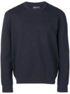 Emporio Armani Classic Brand Sweater - Blue