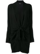Lost & Found Ria Dunn - Tie-waist Cardigan - Women - Cotton - S, Black, Cotton