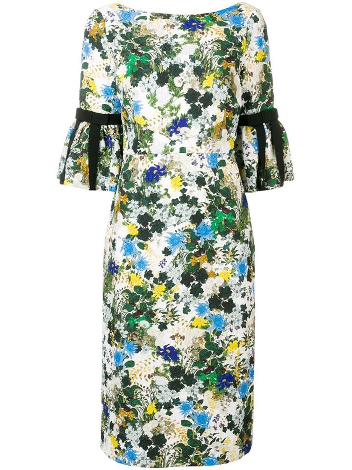 Erdem Floral Midi Dress - White