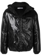 Givenchy Hooded Logo Jacket - Black