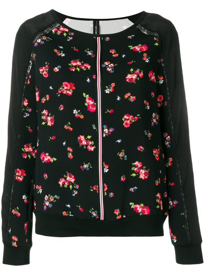 Marc Cain Floral Print Jumper - Black